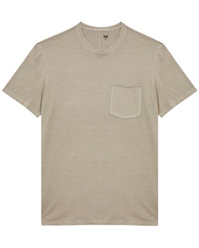 PAIGE Ramirez Cotton T-Shirt - Natural