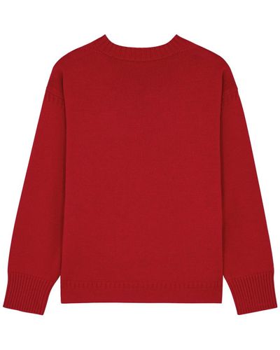 Totême Totême Guernsey Wool Sweater - Red
