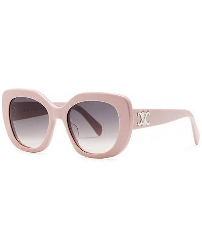 Celine Oversized Round-frame Sunglasses - Pink