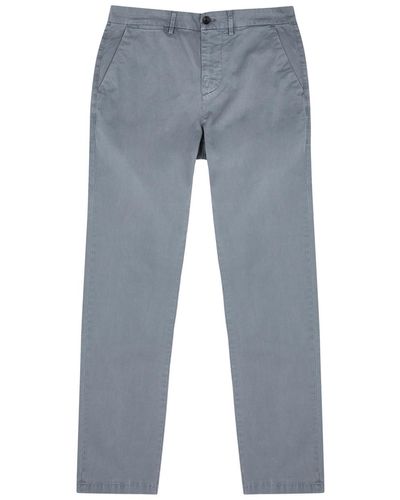 7 For All Mankind Slimmy Stretch-cotton Chinos - Blue