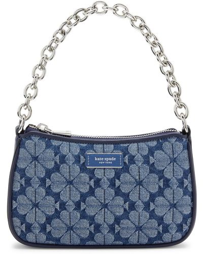 Kate Spade Jolie Logo-jacquard Cross-body Bag - Blue