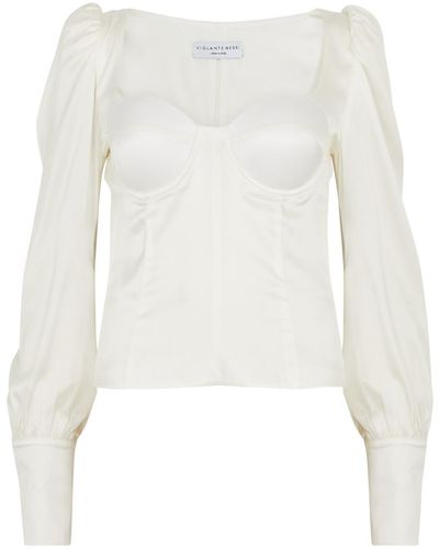 Violante Nessi Morandi Stretch-silk Top - White
