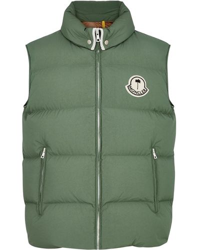 Moncler Genius 8 Moncler Palm Angels Rodmar Quilted Shell Gilet - Green