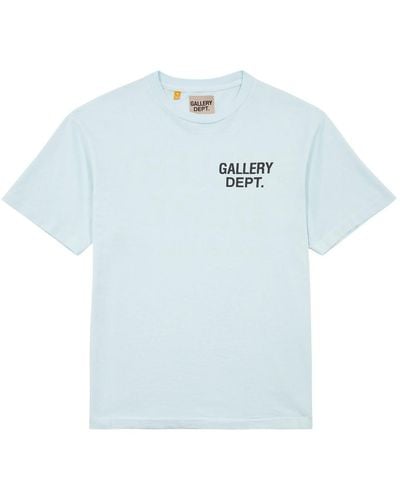 GALLERY DEPT. Logo-print Cotton T-shirt - Blue