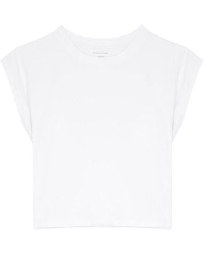 Eileen Fisher Stretch-Cotton T-Shirt - White