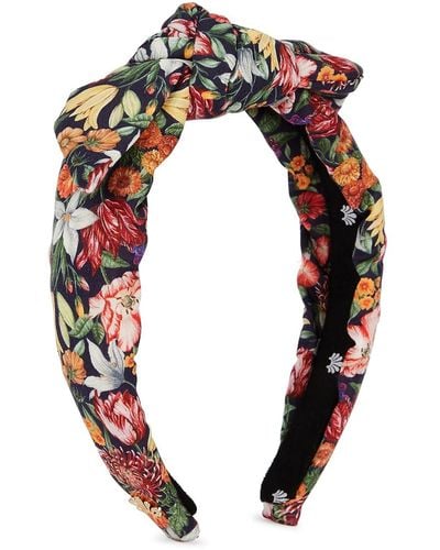 Lele Sadoughi X Liberty Of London Royal Garland Floral-Print Headband - Multicolour