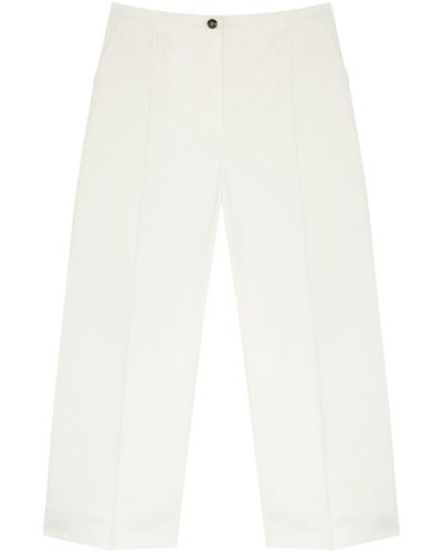 Marina Rinaldi Ermes Wide-leg Stretch-jersey Trousers - White