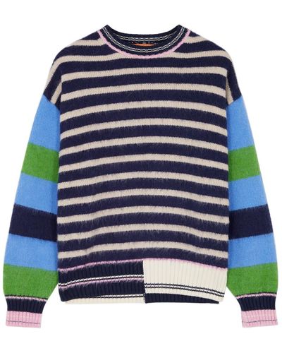 Stine Goya Shea Striped Knitted Sweater - Blue