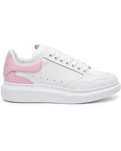 Alexander McQueen Oversized Panelled Leather Trainers - White