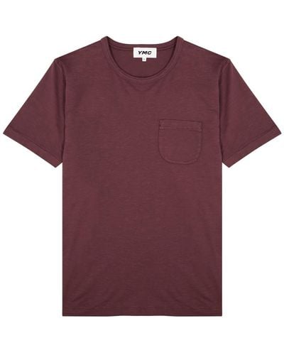 YMC Wild Ones Slubbed Cotton T-shirt - Purple