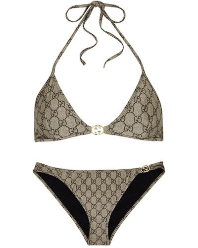 Gucci gg-monogrammed Bikini - Grey