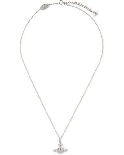 Vivienne Westwood Calliope Orb-embellished -plated Necklace - White