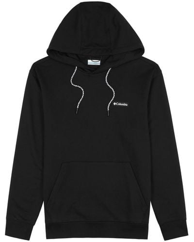 Columbia French Logo Hooded Jersey Sweatshirt - Black