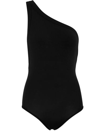 The Line By K Aisling One-shoulder Stretch-jersey Bodysuit - Black