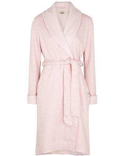 UGG Duffield Ii Fleece Lined Cotton Robe , Robe, Banded Cuffs - Pink