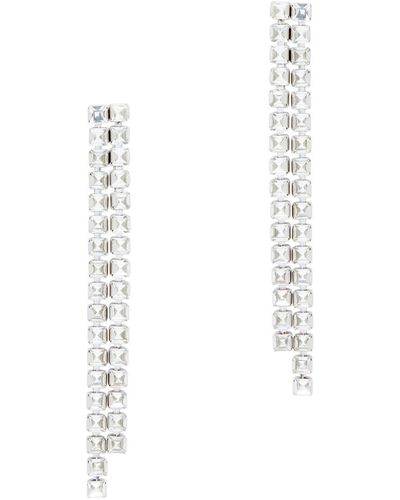 Rosantica Vetro Crystal-embellished Drop Earrings - White