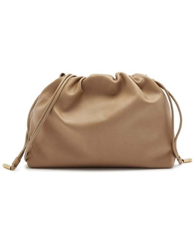 The Row Angy Leather Shoulder Bag - Brown
