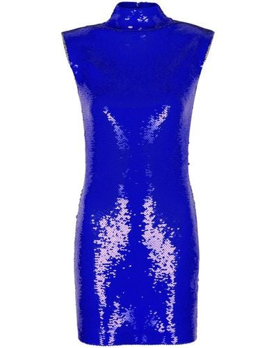 Nue Studio Sequin-embellished Mini Dress - Blue