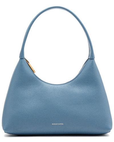 Mansur Gavriel Candy Mini Leather Top Handle Bag - Blue