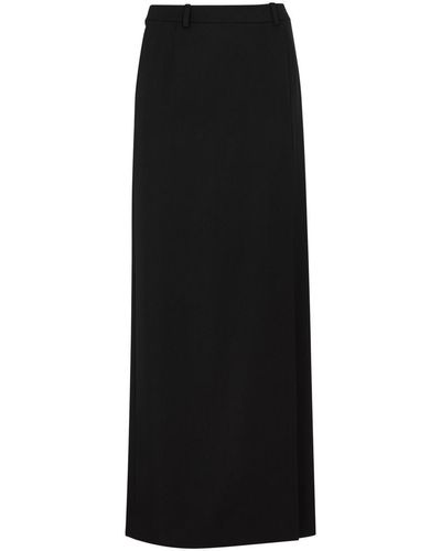 Balenciaga Wool Maxi Skirt - Black
