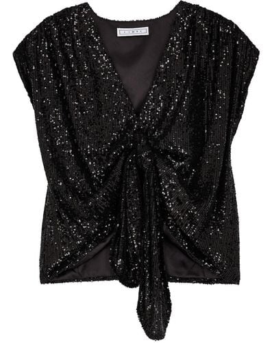 In the mood for love Larissa Sequin Top - Black