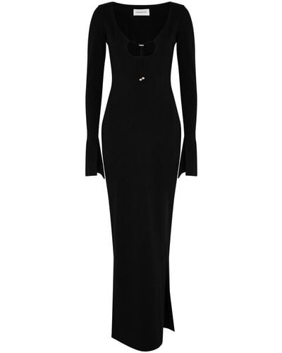 16Arlington Solaria Side-split Maxi Dress - Black