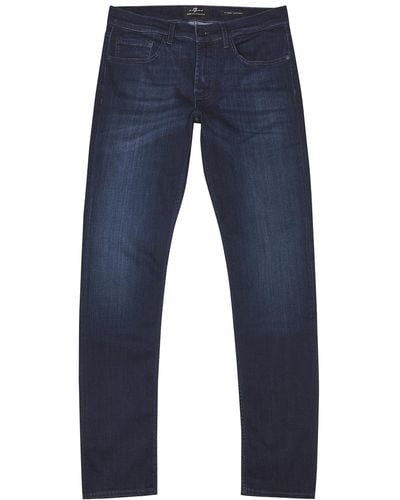 7 For All Mankind Slimmy Tapered Luxe Performance+ Jeans - Blue