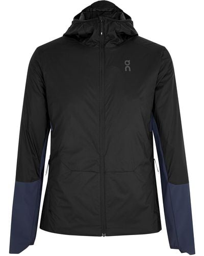 On Shoes Insulator Hooded Shell Jacket - Black