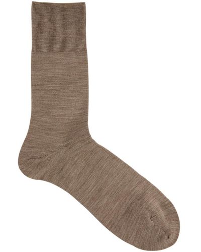 FALKE Airport Wool-blend Socks - Brown