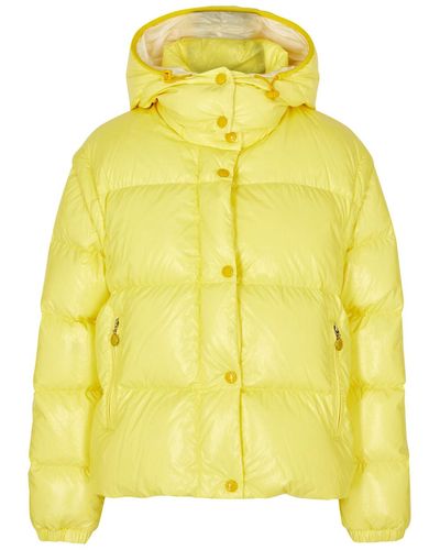 Moncler Mauleon Quilted Shell Jacket - Yellow