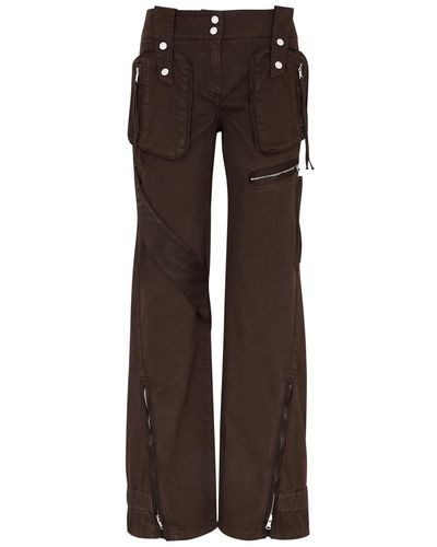Blumarine Straight-Leg Cargo Jeans - Brown