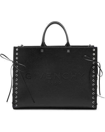 Givenchy G-tote Corset Medium Leather Tote - Black