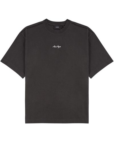 Axel Arigato Sketch Logo-Print Cotton T-Shirt - Black