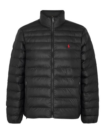 Polo Ralph Lauren Logo Quilted Shell Jacket - Black