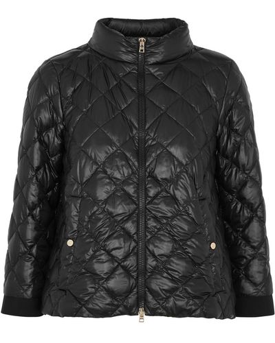 Herno Diamond-quilted Shell Jacket - Black