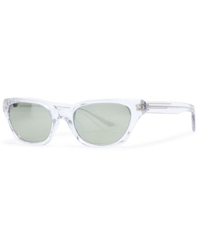 Oliver Peoples X Khaite Narrow Cat-Eye Sunglasses - Metallic