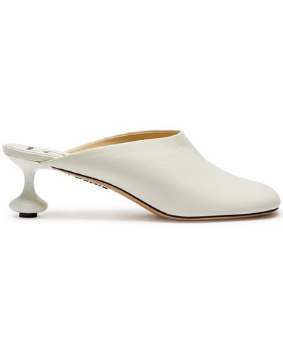 Loewe Toy 45 Leather Mules - White
