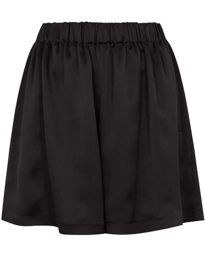 In the mood for love Rohmer Satin Shorts, Shorts - Black