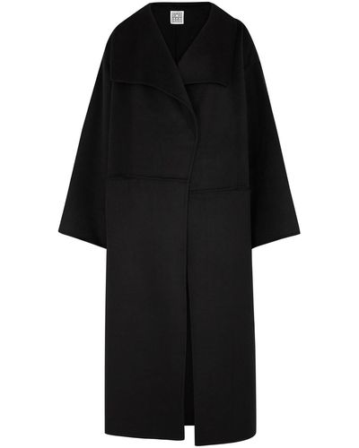 Totême Wool And Cashmere-Blend Coat - Black