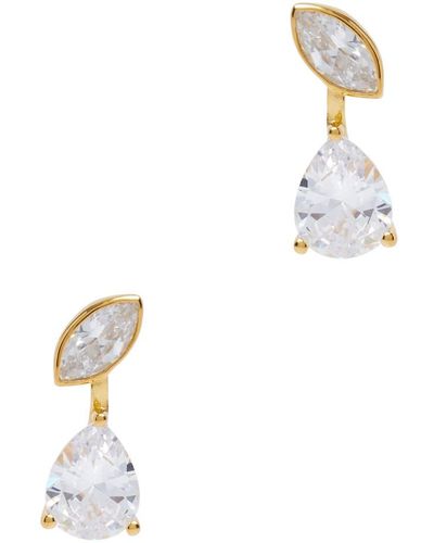 Anissa Kermiche Mesmeric Vermeil Drop Earrings - White