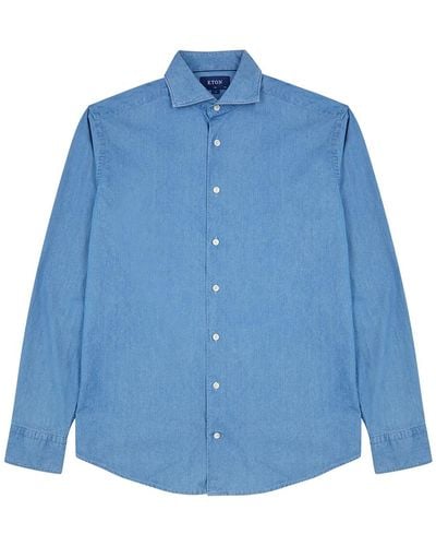 Eton Chambray Shirt - Blue