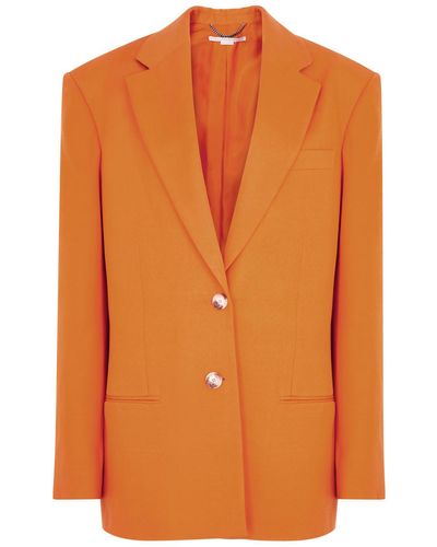 Stella McCartney Oversized Single-breasted Blazer - Orange