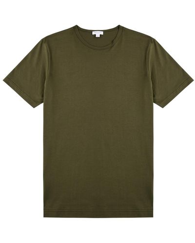 Sunspel Cotton T-shirt - Green