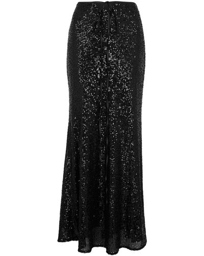 In the mood for love Boyd Sequin Maxi Skirt - Black