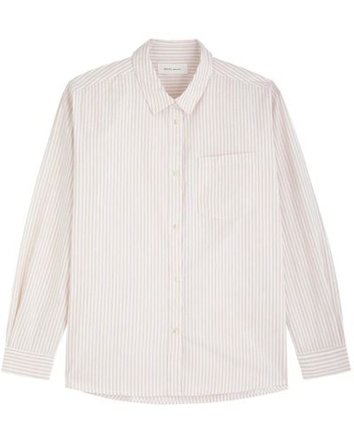 Skall Studio May Striped Cotton Shirt - White