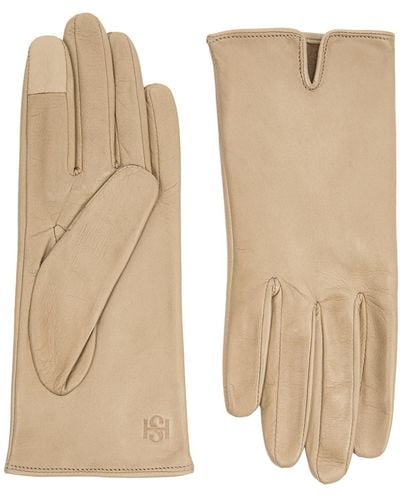 Handsome Stockholm Essentials Leather Gloves - Natural