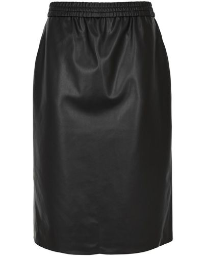 Wolford Faux Leather Midi Skirt - Black