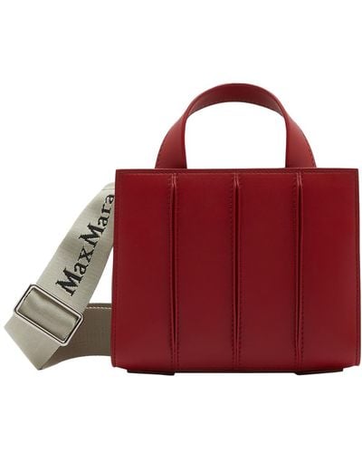 Max Mara Maxmara Accessori - Small Leather Whitney Bag - Red