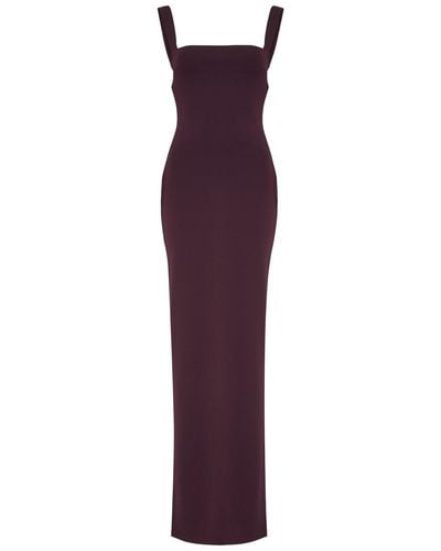 Solace London Joni Crepe Maxi Dress - Purple
