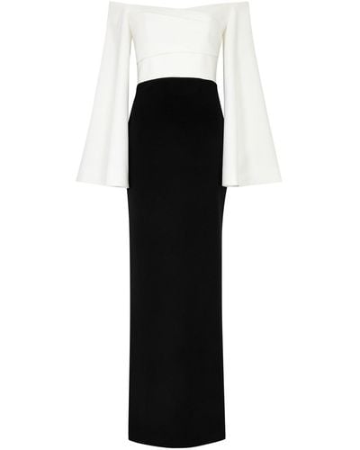Solace London Eliana Off-The-Shoulder Maxi Dress - Black